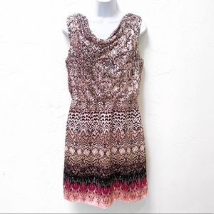 Dana Buchman Gorgeous Sleeveless Cowl Neck Dress M‎